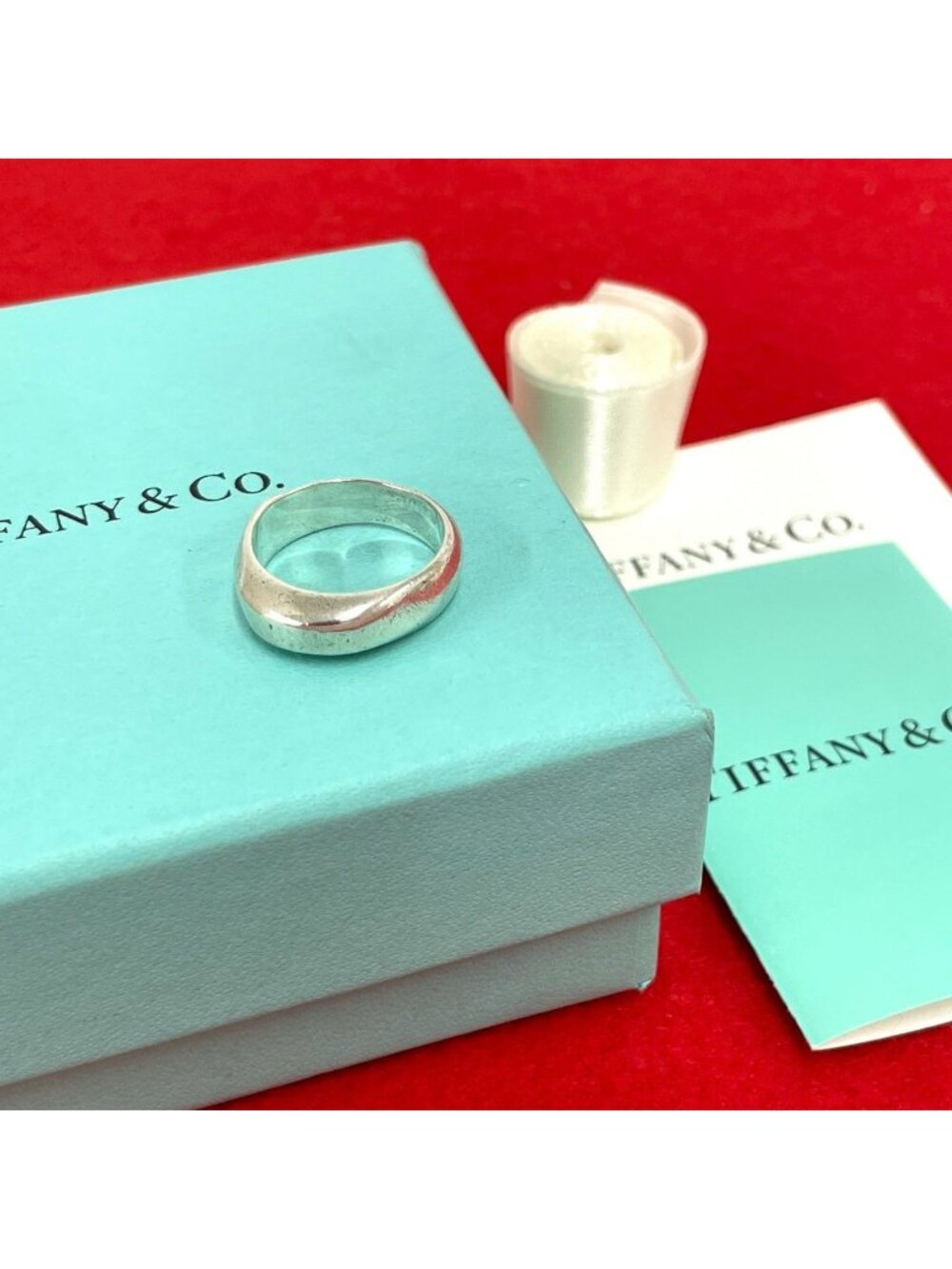 Tiffany & Co Vintage Knife Edge Ring 925 Sterling Silver